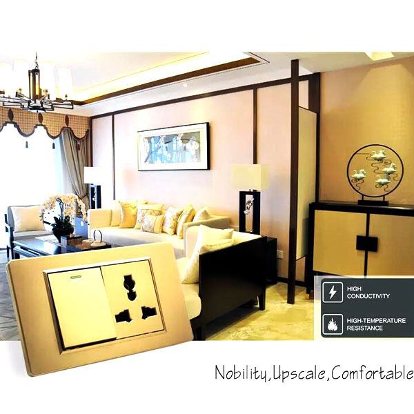 Swiċċ tal-Ħajt Elettriku tad-Dawl ta 'Fazzjonijiet Multi u Panel Kbir tas-Socket